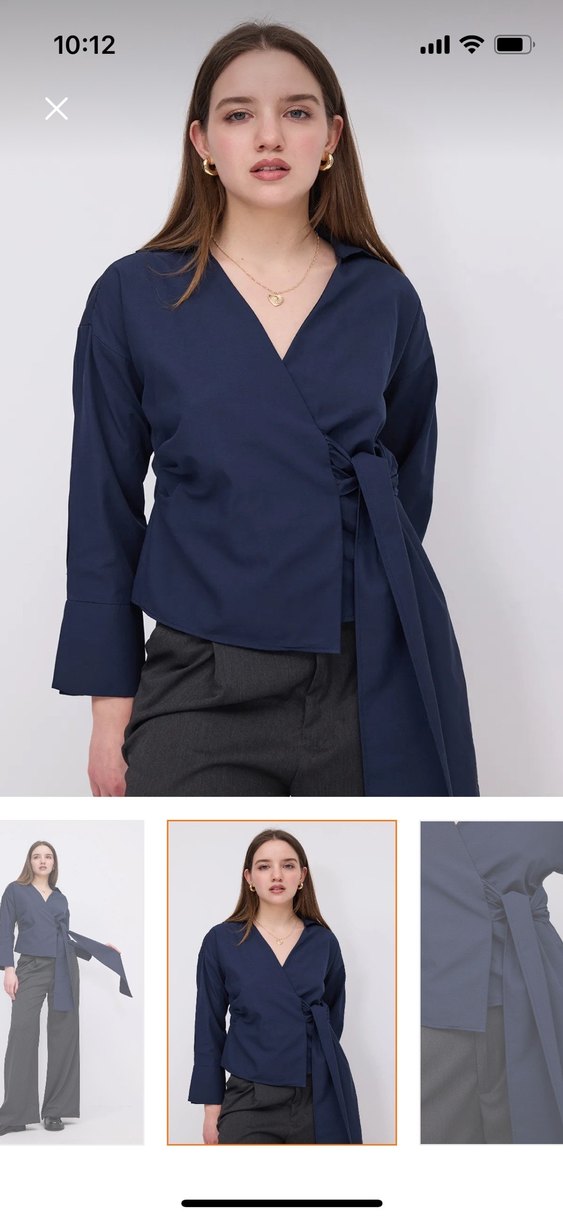 kruvaze gömlek - Görsel 2