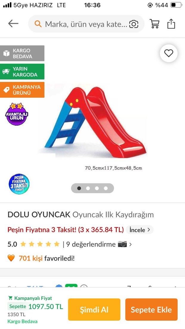 Renkli Çocuk Kaydırağı - Görsel 5