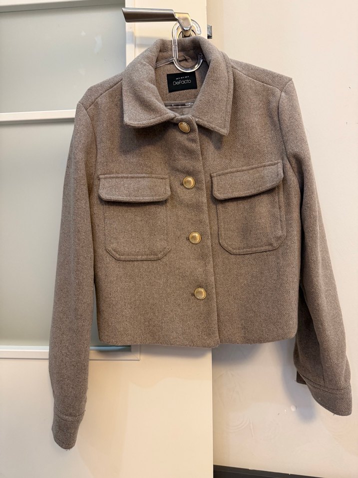 Düğmeli Bej Midi Kadın Kaban - Görsel 4