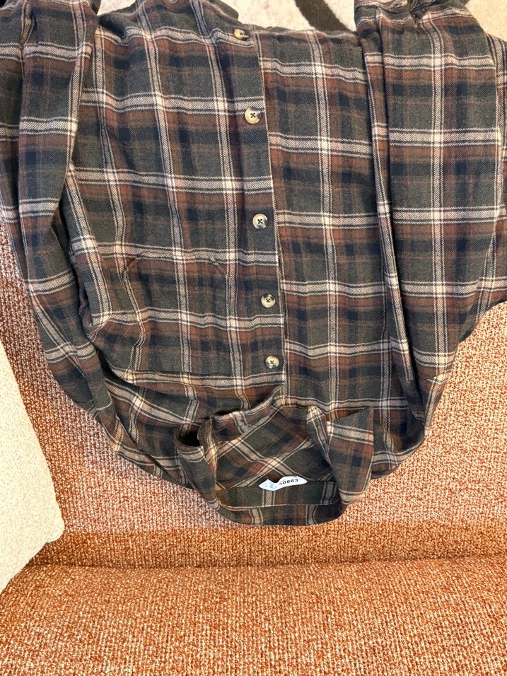 Düğmeli Kahverengi Kadın Gömlek - Görsel 2