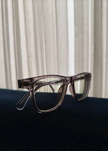 Şeffaf ithal unisex tarz Gözlük - Görsel 4