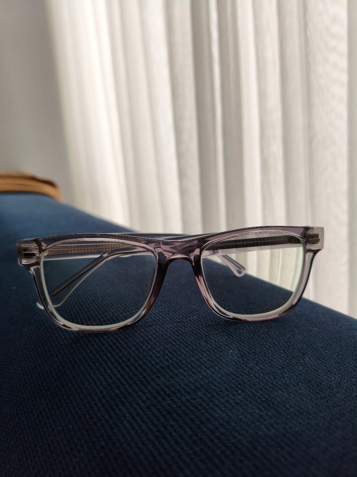 Şeffaf ithal unisex tarz Gözlük - Görsel 3