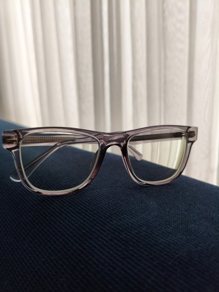 Şeffaf ithal unisex tarz Gözlük - Görsel 2