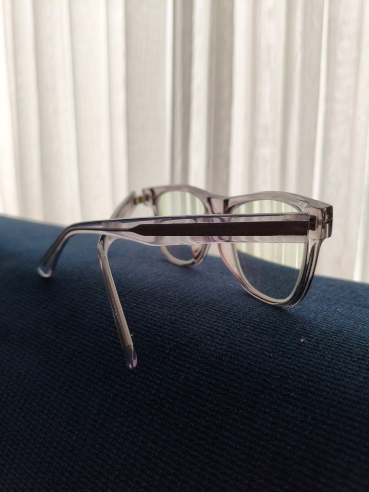 Şeffaf ithal unisex tarz Gözlük - Görsel 5