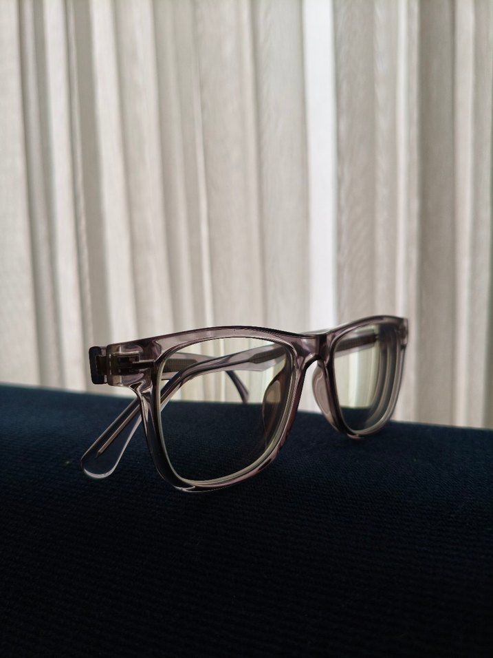 Şeffaf ithal unisex tarz Gözlük - Görsel 4