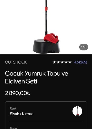 Kırmızı Deri Erkek Boks Eldiveni - Cırtcırtlı - Görsel 4