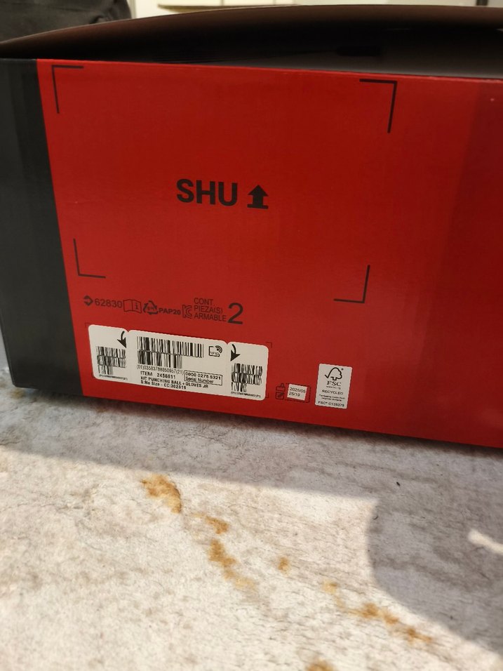 Kırmızı Deri Erkek Boks Eldiveni - Cırtcırtlı - Görsel 3