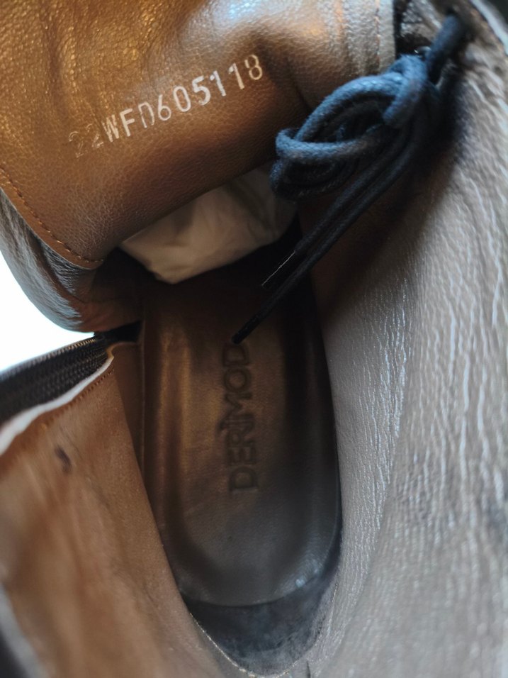 Erkek Siyah Deri Klasik Goth Bot - Görsel 4