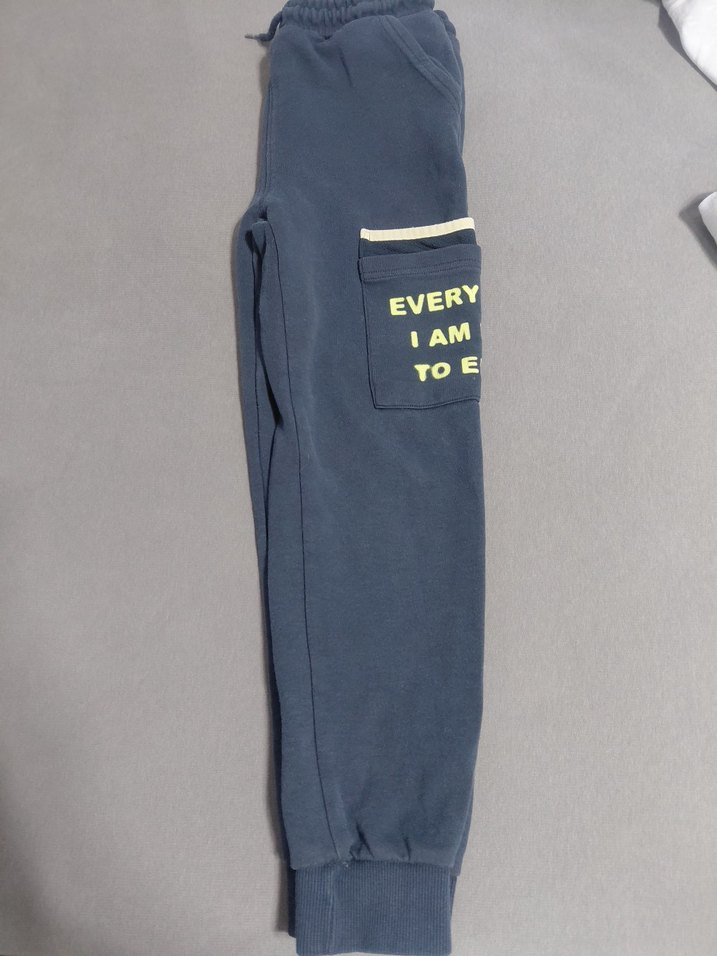 Gri Erkek Çocuk Rahat Kesim Eşofman Altı - Görsel 2