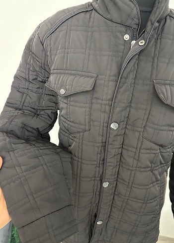 Siyah Düğmeli Erkek Denim Ceket - Görsel 5