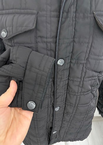 Siyah Düğmeli Erkek Denim Ceket - Görsel 2