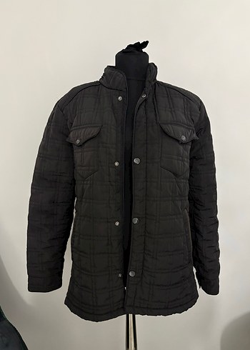 Siyah Düğmeli Erkek Denim Ceket - Görsel 4