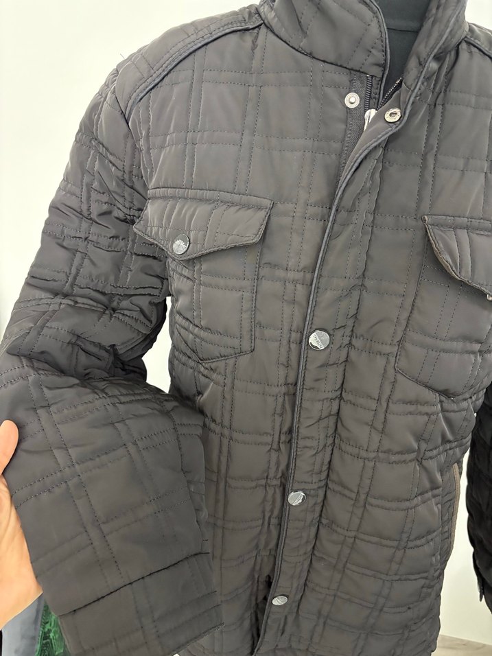 Siyah Düğmeli Erkek Denim Ceket - Görsel 5