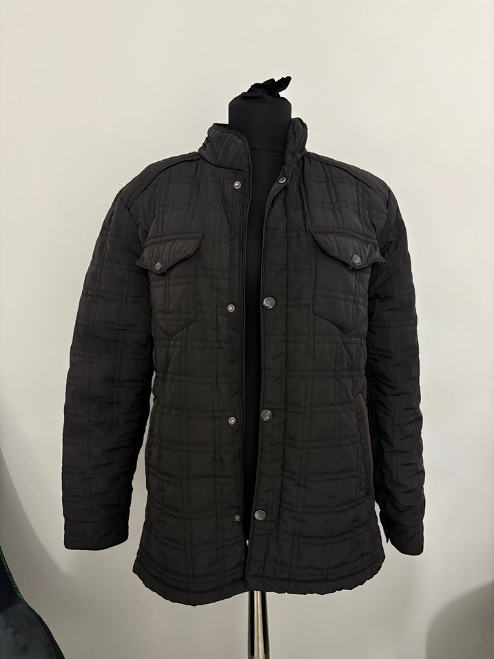 Siyah Düğmeli Erkek Denim Ceket - Görsel 4