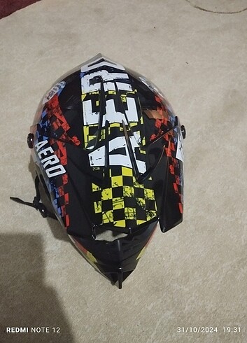 23 Beden siyah Renk Cross kask
