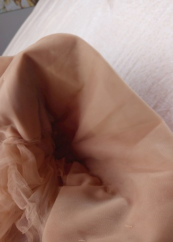 Bej Drapeli Bohem Kadın Saç Aksesuarı - Görsel 3