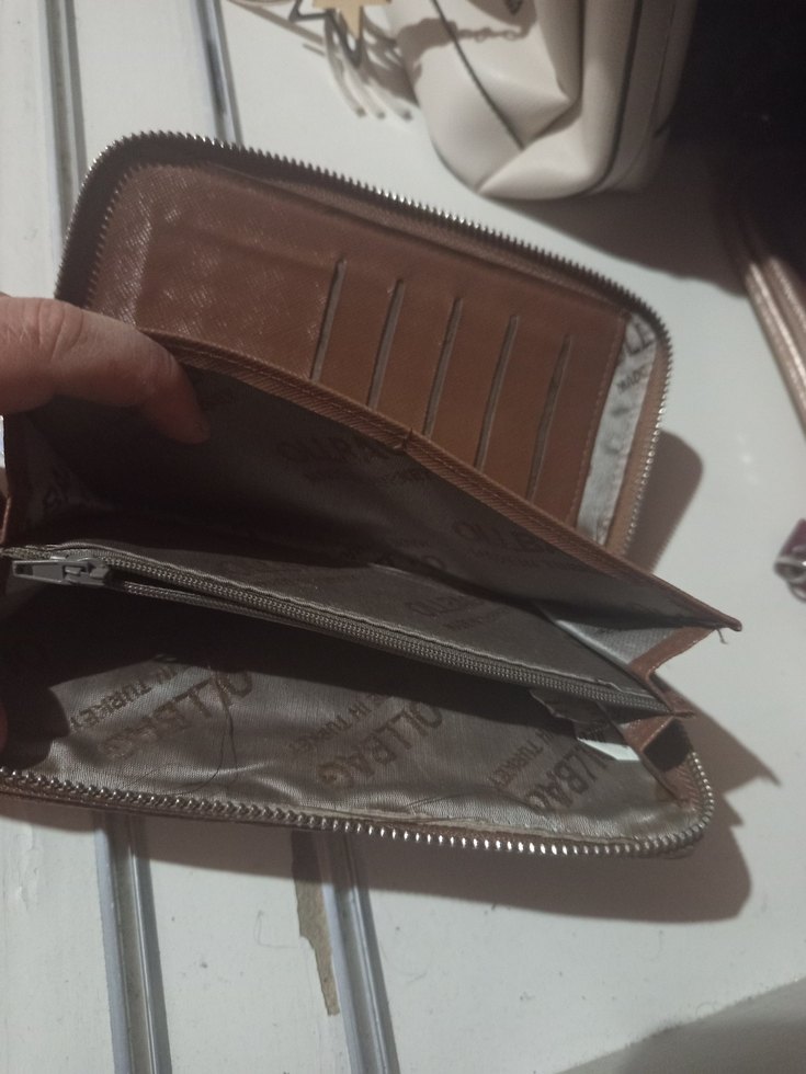 Kahverengi Vintage Kadın Cüzdanı - Görsel 4