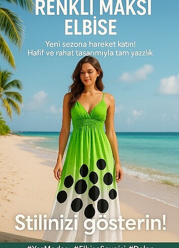YAZIN ENERJİSİ BU ELBİSEDE