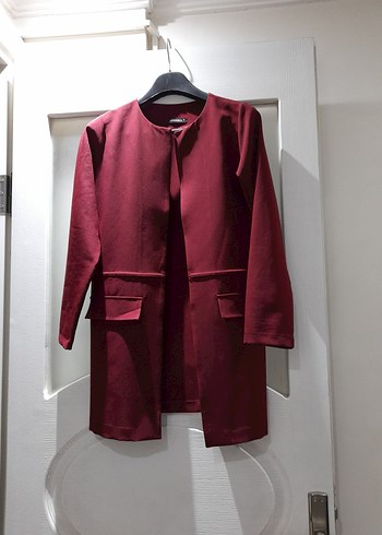 Bordo Kadın Blazer ceket