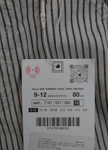 Zara Zara bebek keten pantolon