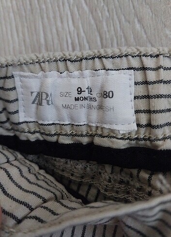 6 Ay Beden ten rengi Renk Zara bebek keten pantolon