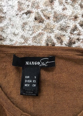 mangi düğmeli Kahverengi Kadın Hırka - Görsel 2