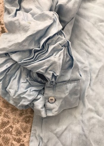 ince kot gömlek  Fırfırlı - Görsel 3