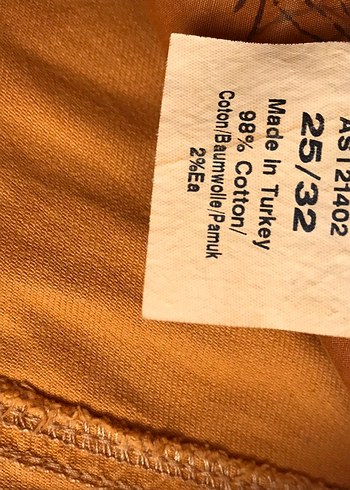 Sarı Nakışlı Kadın keten Pantolon - Görsel 2