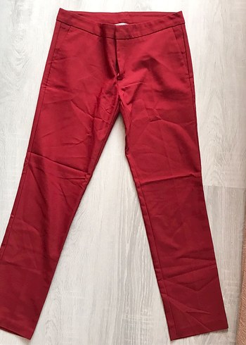 Parlak kumaş pantolon - Görsel 2