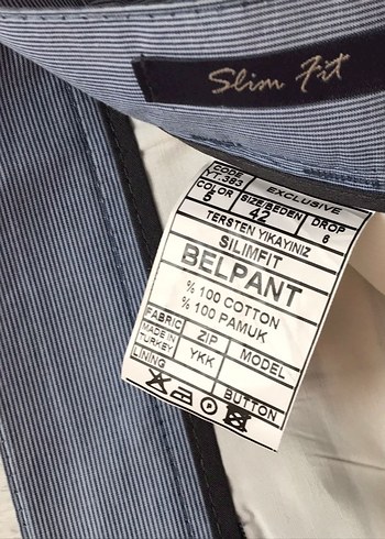 Gri Kemerli Erkek Denim Pantolon - Görsel 3