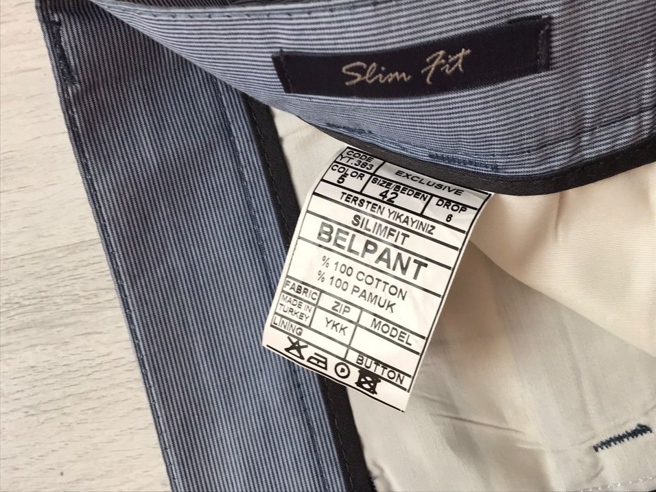 Gri Kemerli Erkek Denim Pantolon - Görsel 3