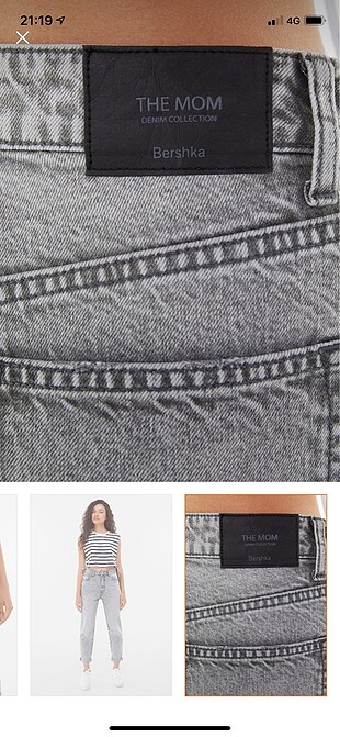 xs Beden gri Renk Bershka