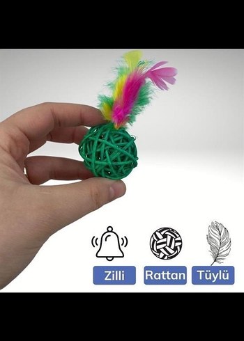 2li ratan evcil hayvan çiğneme topu - Görsel 2