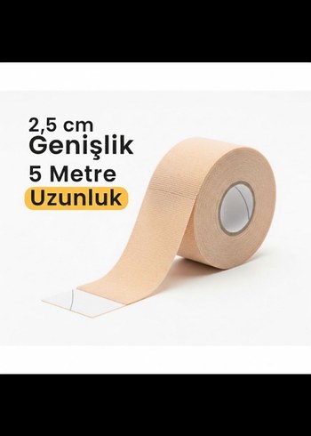 Beden Kinezya Ağrı bandı 2,5x5 cm ten rengi