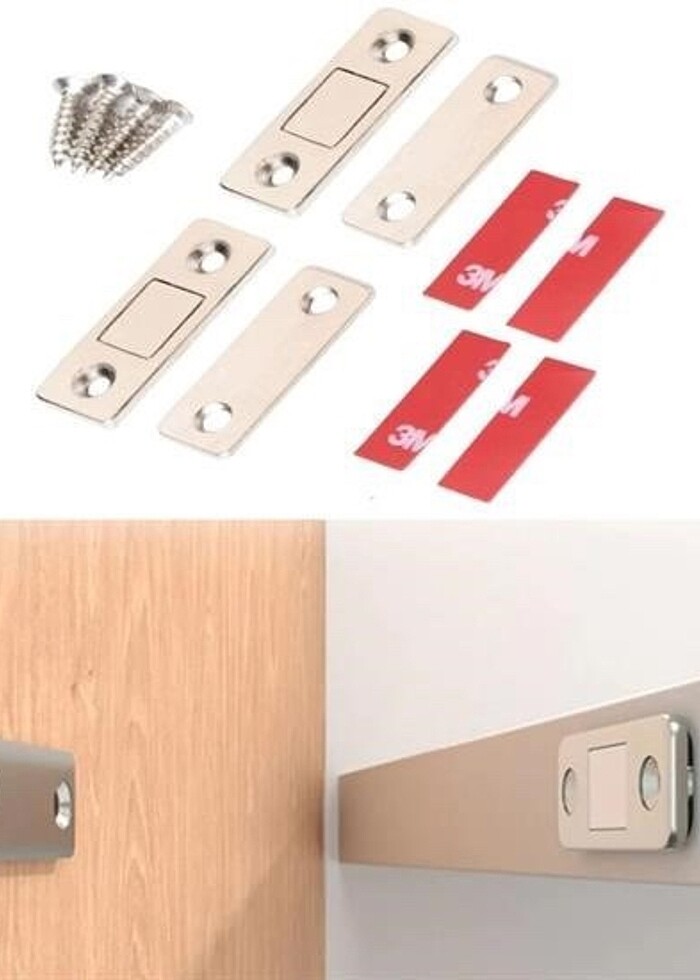 Mobilya Kapak Durdurucu Mıknatıs 2li - Görsel 3