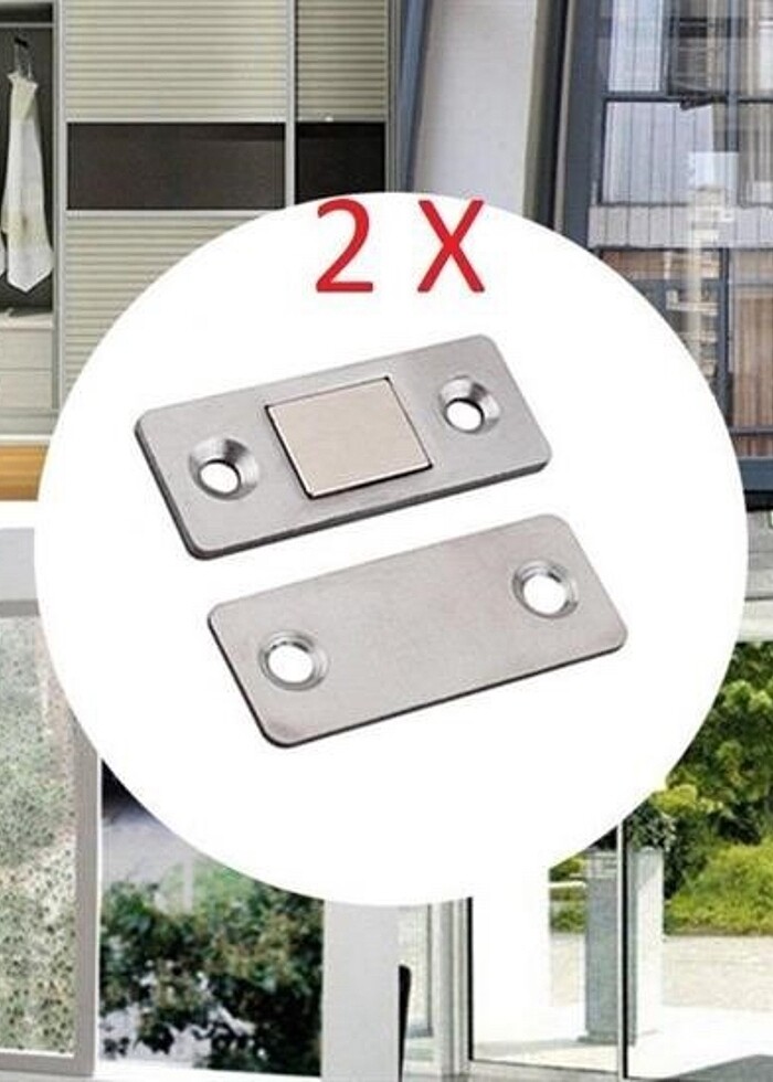 Mobilya Kapak Durdurucu Mıknatıs 2li - Görsel 2