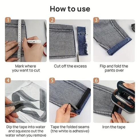 Diğer Kendinden Yapışkanlı Pantolon Kıvırıcı