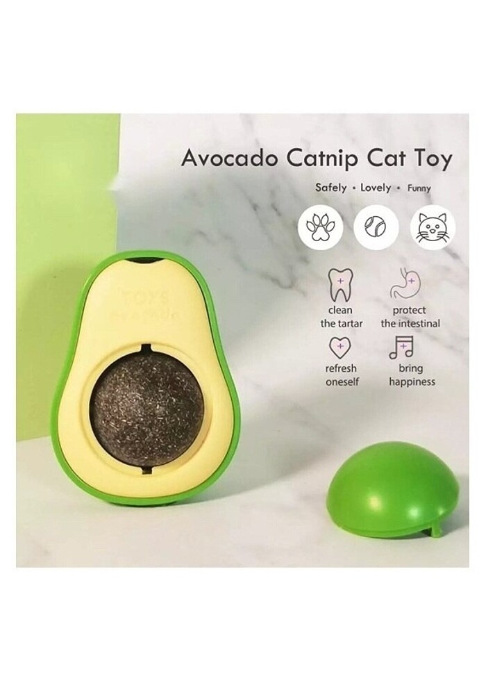 Avokado Tasarım Kedi Yalama Topu - Görsel 2