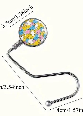 Renkli Baskılı Çanta ve Aksesuar Askısı - Görsel 4