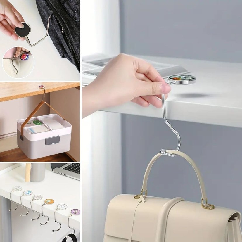 Renkli Baskılı Çanta ve Aksesuar Askısı - Görsel 5