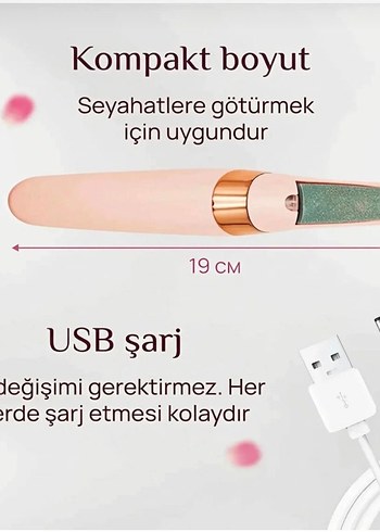 TeknoClass Pedi Elektronik Pedikür Aleti Pembe - Görsel 5