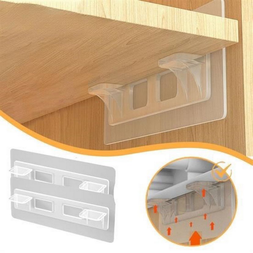 Dolap içi büyük boy raf tutucu 4lü - Görsel 5