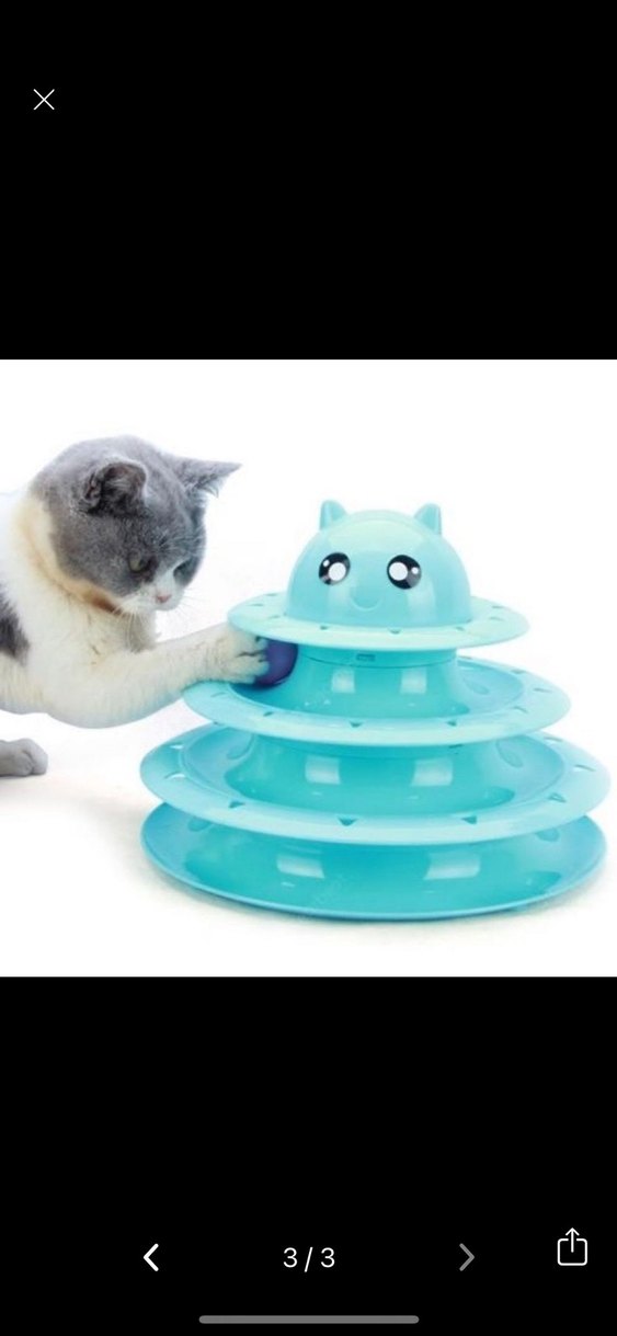 3 katlı toplu kedi oyuncağı - Görsel 3