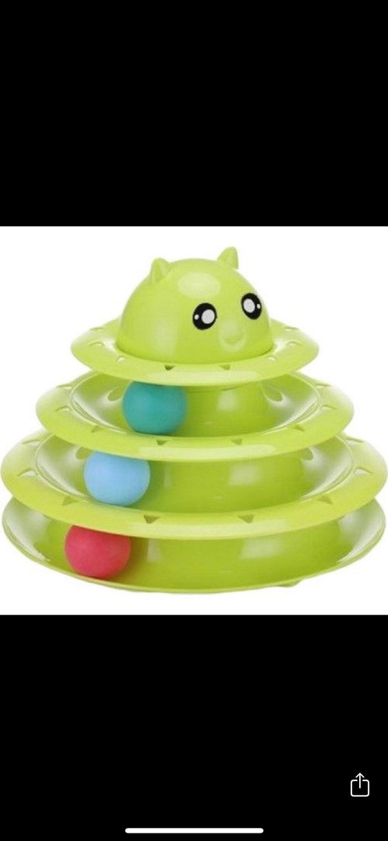 3 katlı toplu kedi oyuncağı - Görsel 2