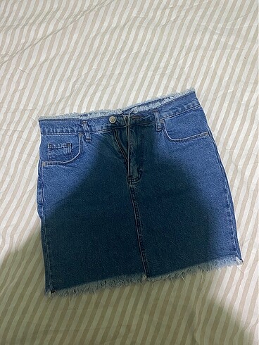 mini jean etek 36 beden