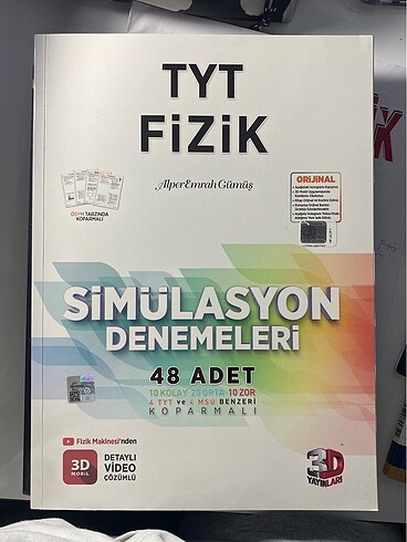 3d tyt fizik denemesi