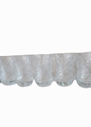 Klasik Boy Kesme  Kristal Çay Bardağı 12 adet - Görsel 6