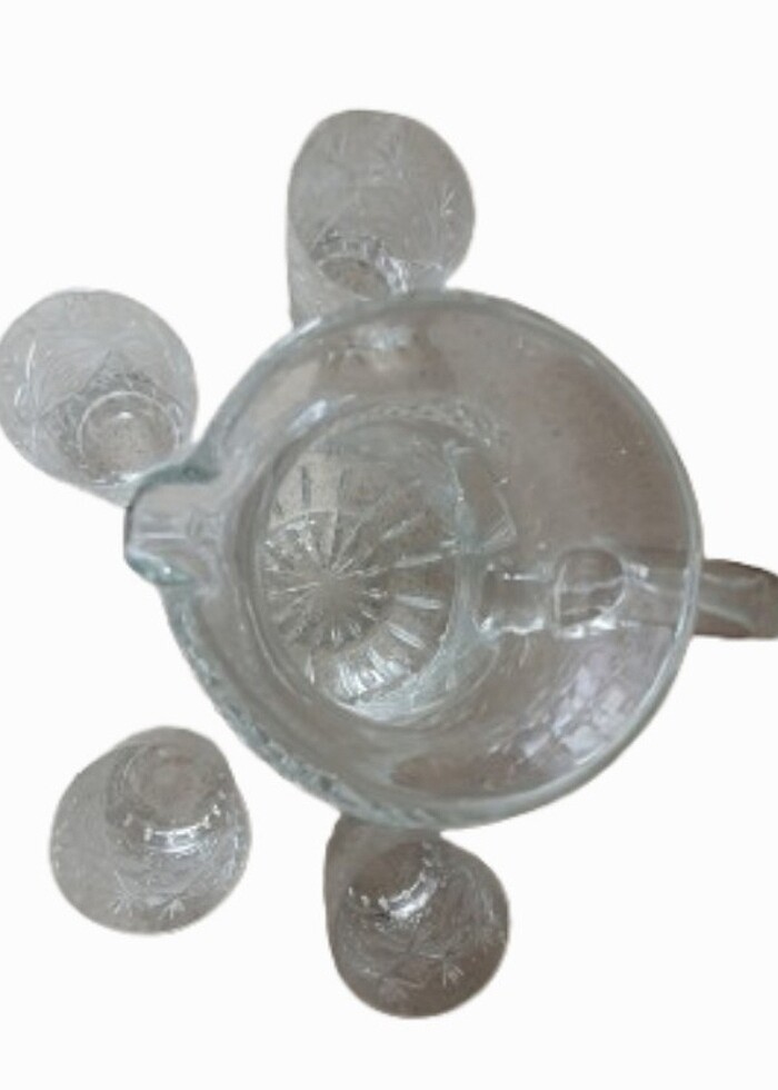 Kristal Kesme Cam Karaf Sürahi 1500 ml - Görsel 4