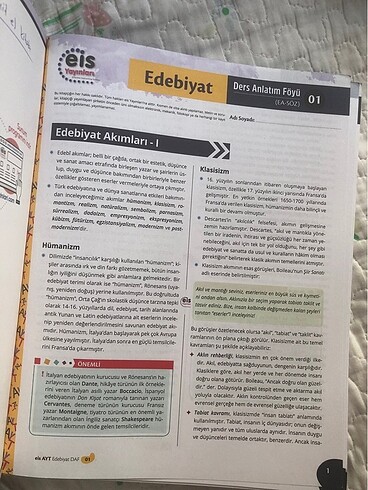EIS Edebiyat Konu anlatimli soru bankasi