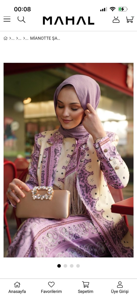 Mianotte ikili takım Nocturne İpekyol mango - Görsel 3